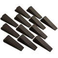Softtouch Heavy-Duty Doorstop - Protect Walls & Surfaces, Brown (12 Pack)