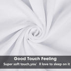 Leisureweek Premium White Pillowcases 12 Pack, Standard Queen Size, Soft Brushed 1800 Thread Count Microfiber, Allergies Free, W
