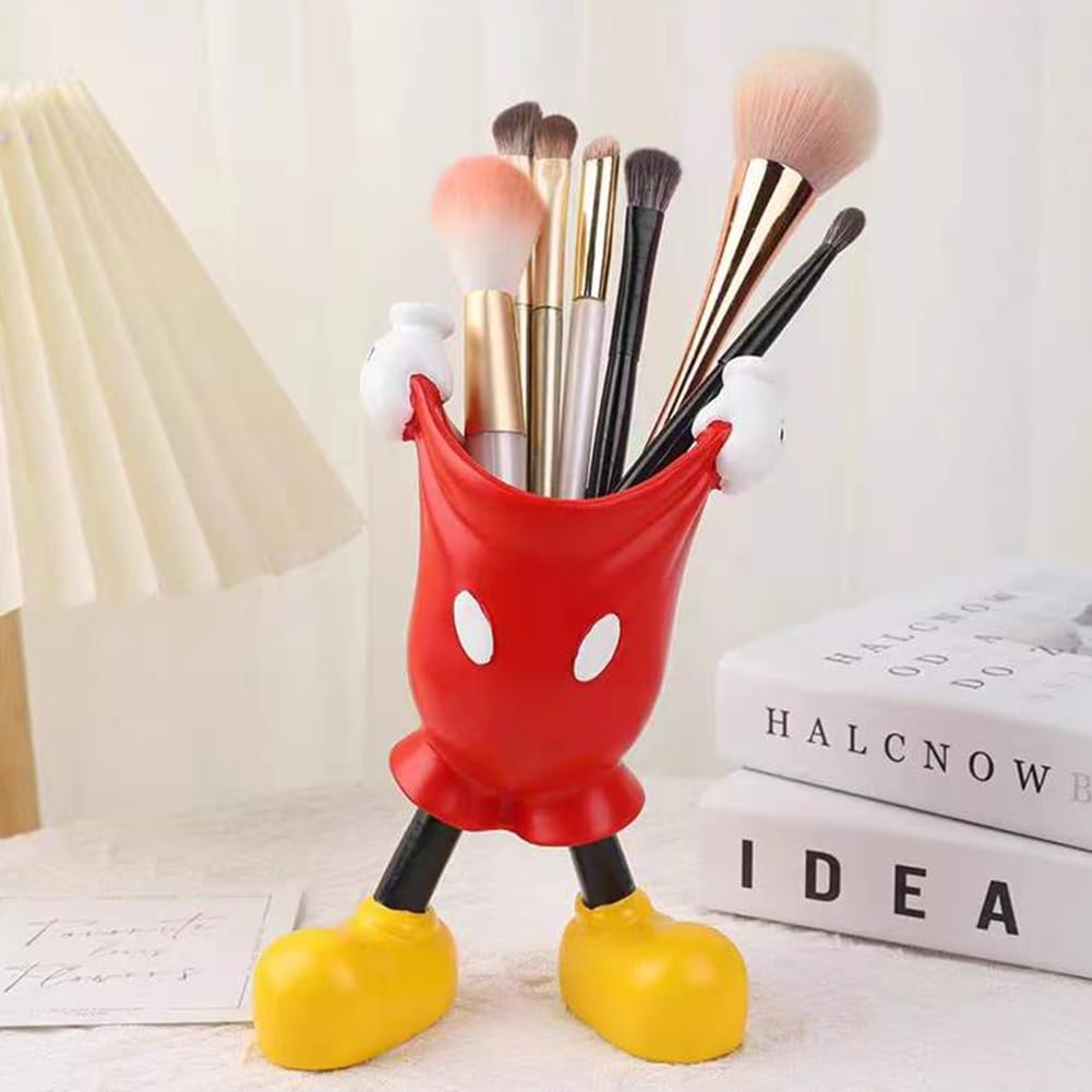 Fuemeily Cute Mouse Pen Holder For Desk, Cartoon Mouse Vase Makeup Brush Holder, Birthday Party Supplies Gift For Home Decoratio