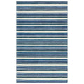 Alora Decor Rivera 5' X 8' Stripe Blue/Ivory Hand-Tufted Area Rug