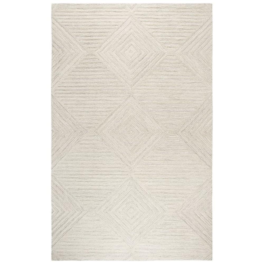 Rizzy Home Alora Decor Geneva 5' X 8' Solid Natural/Ivory Hand-Tufted Area Rug
