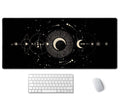 Ssoiu Moon Phases Large Mouse Pad, Full Desk Xxl Extended Gaming Mouse Pad 35.5' X 15.7', Waterproof Desk Mat Stitched Edges,
