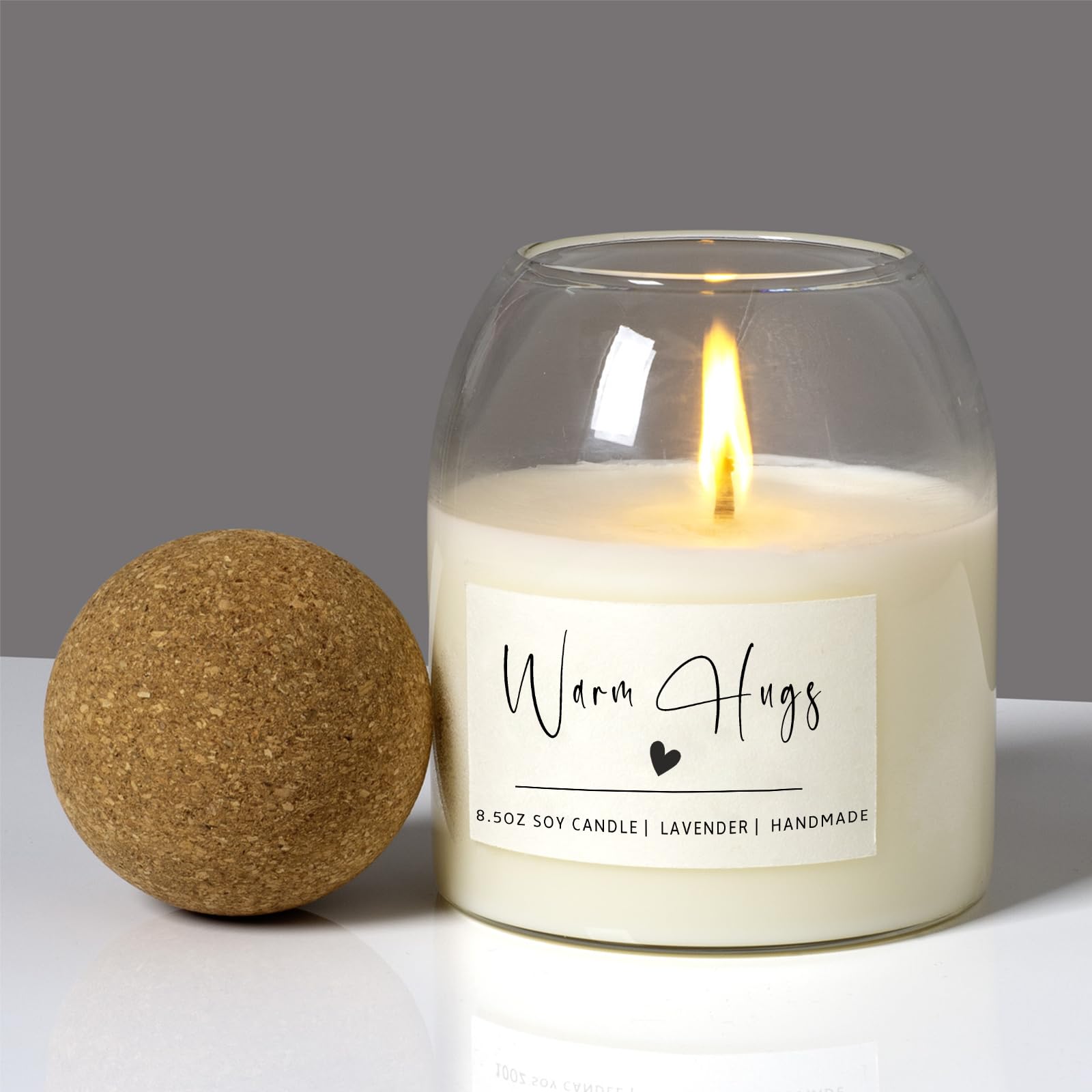 Warm Hugs Scented Candles Gifts, Sympathy Gift Hug Candle, Thinking of You Get Well Soon Gifts for Women, Long-Lasting Candle Bu