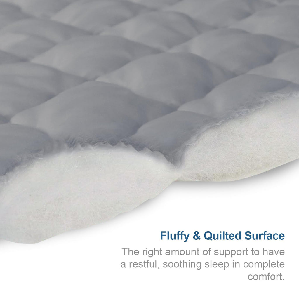 Queen Mattres Protector Pad Waterproof Quilted, Breathable & Cooling Queen Size Mattress Protector Cover Fitted With Deep Pocket