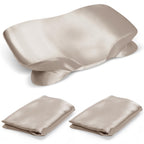 2 Pack Satin Pillowcase for Zelimun Cervical Pillow Only, Contour Pillow Case, Smooth & Soft Pillowcase for Sleeping Pillow, Cha