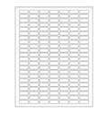 Small Sticky Labels White Rectangular Labels 1' X 0.375 + Bonus Color Labels - White Coding Labels For Printer Produce Excellen