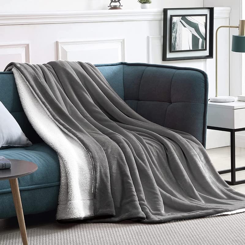 Bsb Home Sherpa Fleece Blanket Single Size Winter Super Soft Extra Warmest And Heavy Thick Winter 500Gsm Bed Blankets For Couch 