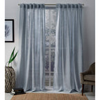 Exclusive Home Curtains Bella Window Curtain Panel Pair with Hidden Tab Top, 54x84, Melrose Blue, 2 Count