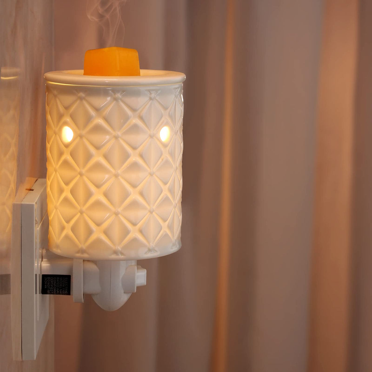 STAR MOON Ceramic Wax Melt Warmer YC-TLP-0001 White Night Light