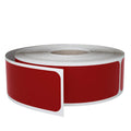 Royal Green Rectangular Labels Stickers 3 X 1 Inch (7.5Cm X 2.5Cm) Red Velvet Sticker Roll - 250 Pack