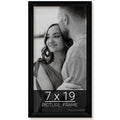 wallsthatspeak 7x19 Black Picture Frame for Puzzles Posters Photos or Artwork