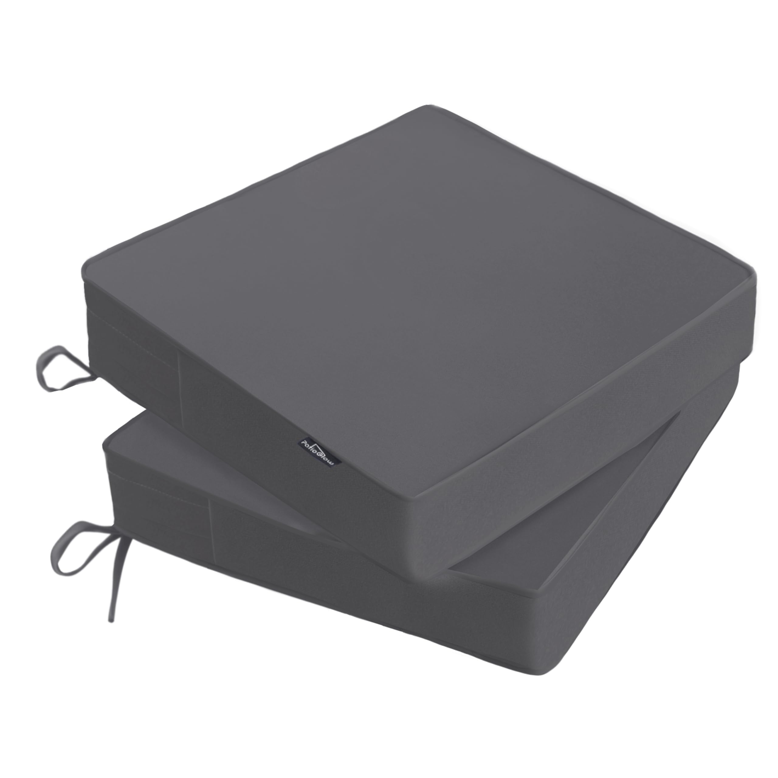 Patioglow Outdoor Chair Cushions 17 X 16 X 2 Inch, Waterproof & Fade Resistant Patio Seat Cushion For Furniture With Handle And