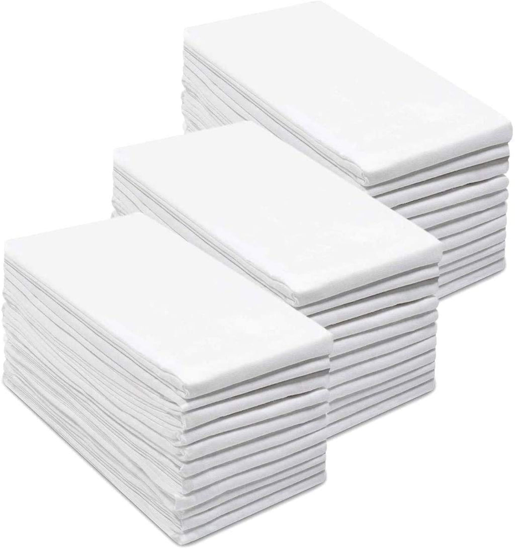 Simpli-Magic 79374 Flour Sack Kitchen Towels, Pack of 14, White, 24''x24''