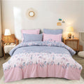 The Home Style Microfiber 120 Gsm Reversible Single Bed Ac Comforter With 1 Single Glace Cotton Bed Bedsheet And 1 Pillow Cover,