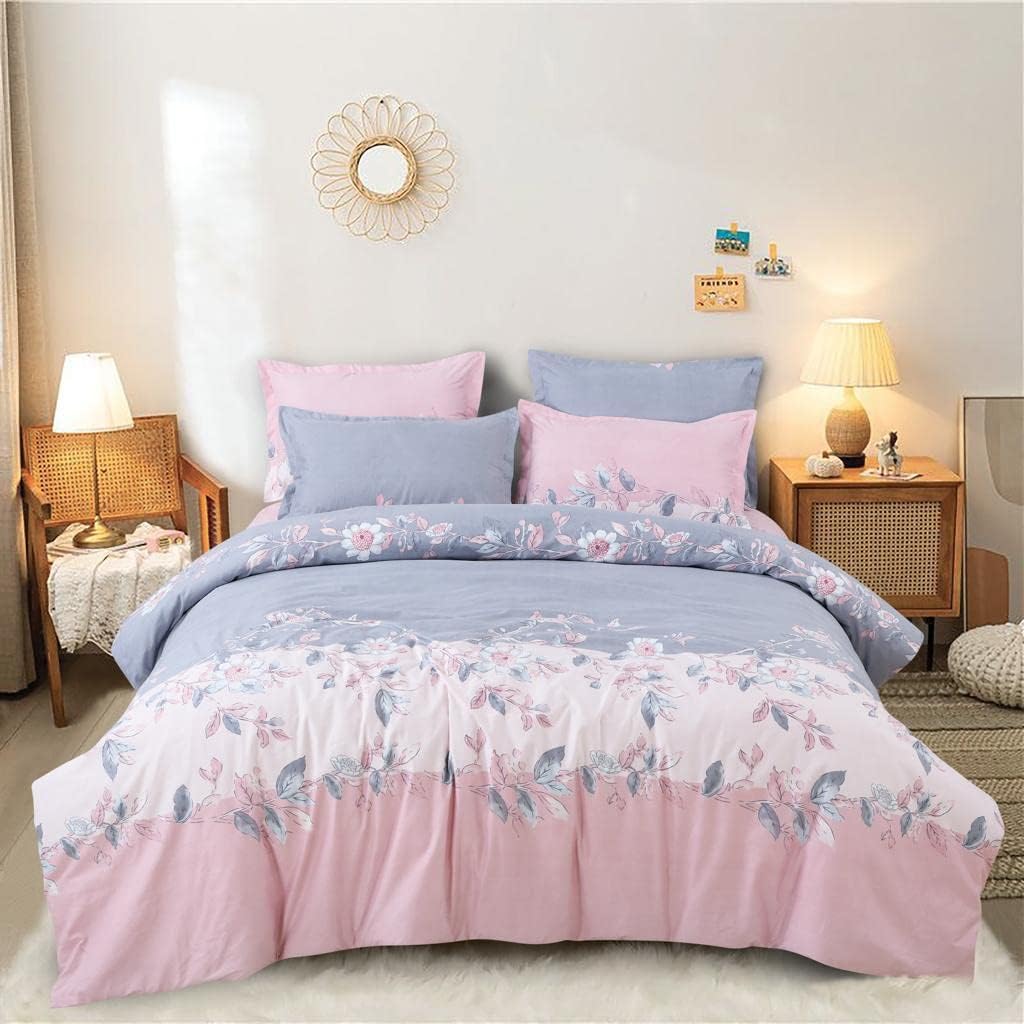The Home Style Microfiber 120 Gsm Reversible Single Bed Ac Comforter With 1 Single Glace Cotton Bed Bedsheet And 1 Pillow Cover,