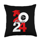 Class of 2024 Senior 2024 Back to School Graduation 2024 Throw Pillow
