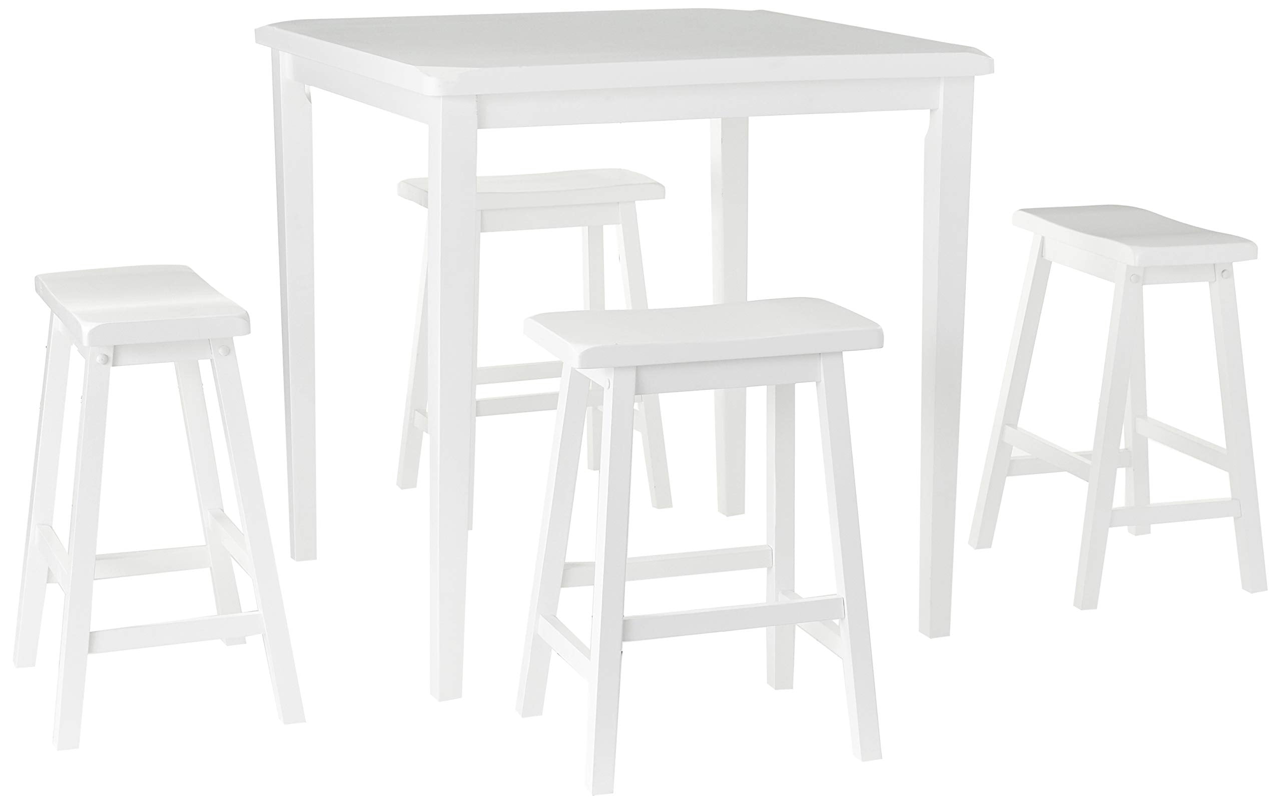 Acme Gaucho 5 Piece Counter Height Dining Set in White