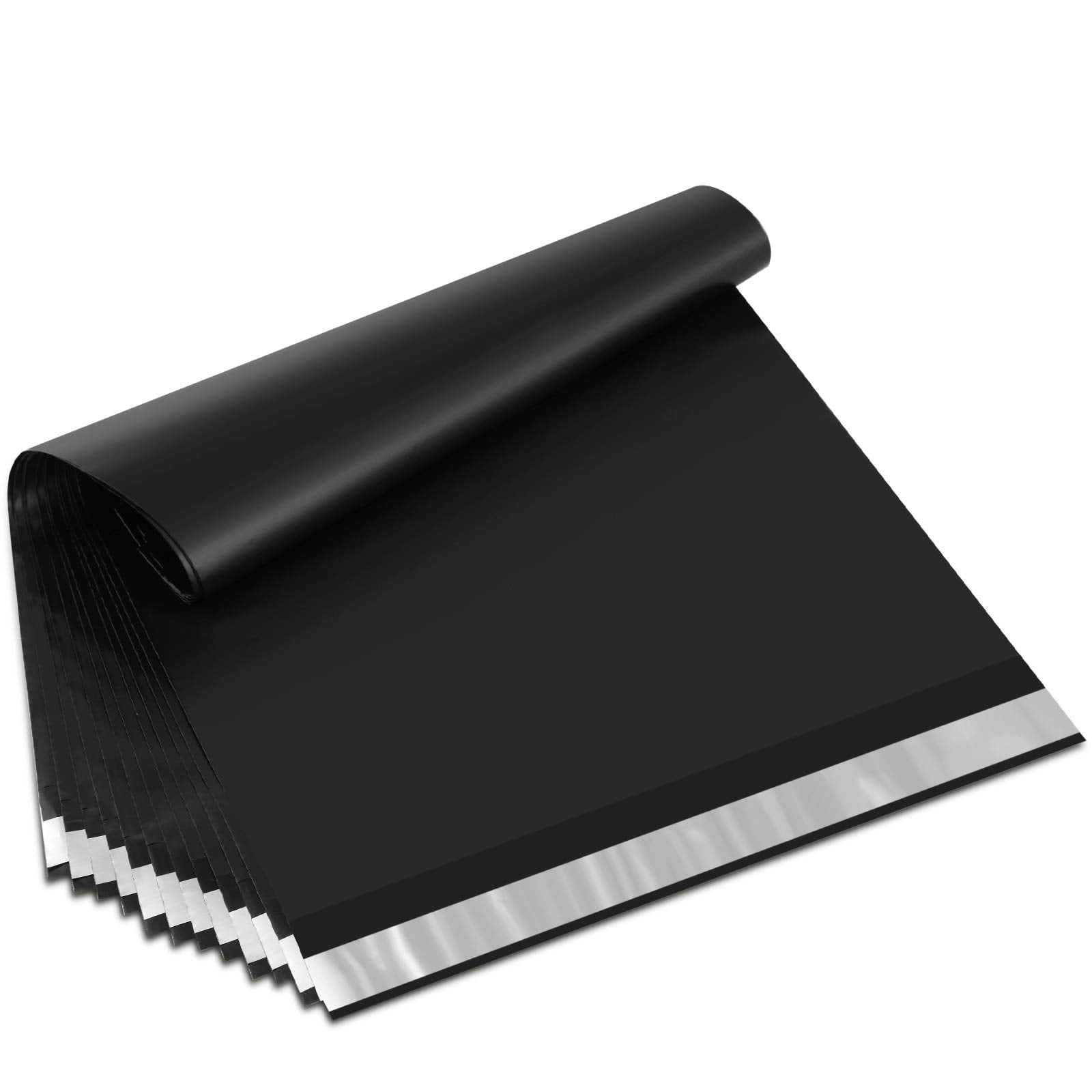 Ucgou Poly Mailers 14.5X19 Inch Black 100 Pack Large Shipping Bags #7 Strong Thick Mailing Envelopes Self Sealing Adhesive Water