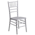Flash Furniture HERCULES Series Silver Wood Chiavari Chair