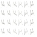 Batino 24Pcs Panel Wall Wire Hooks Cubicle Fabric Panel Wall Picture Hangers Hooks