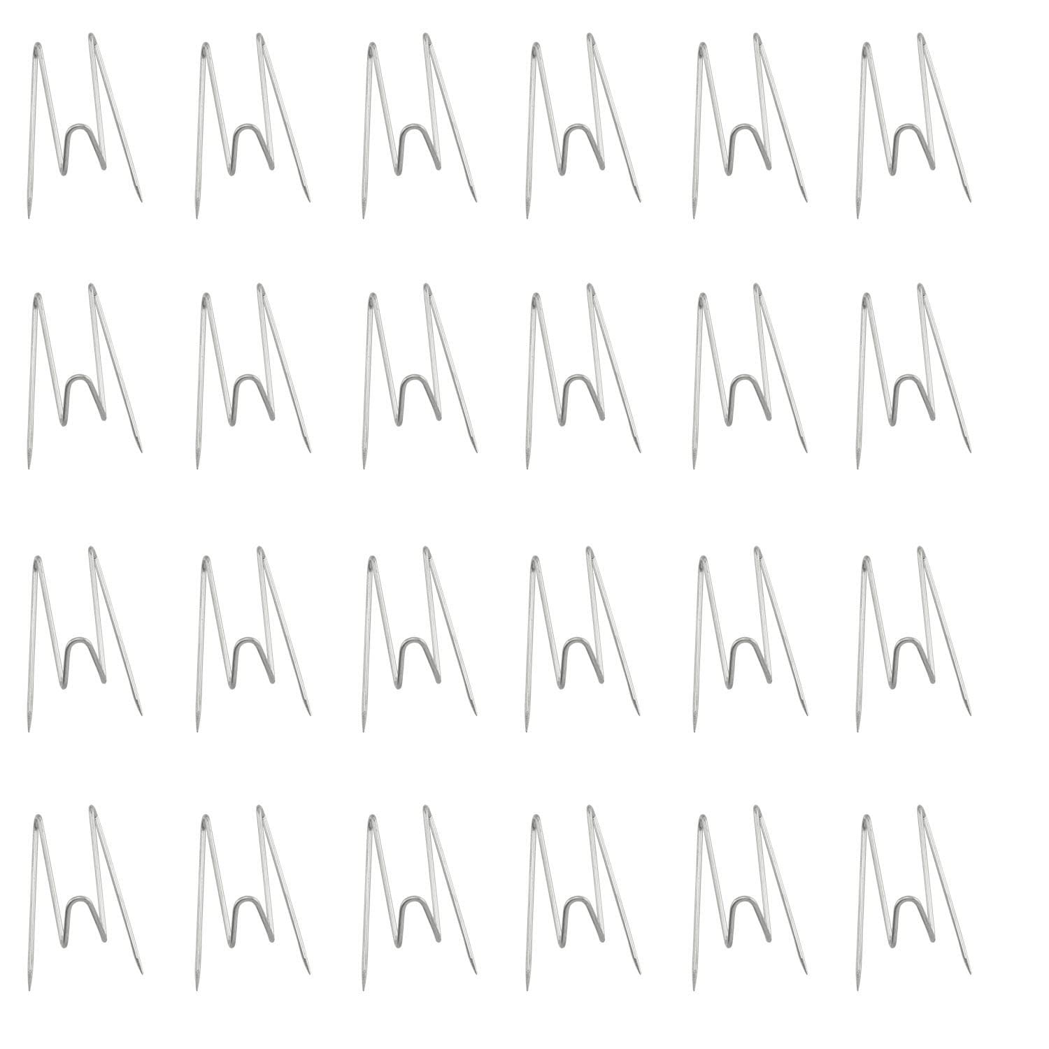 Batino 24Pcs Panel Wall Wire Hooks Cubicle Fabric Panel Wall Picture Hangers Hooks