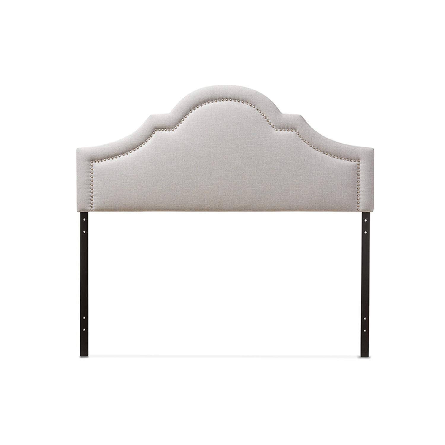 Baxton Studio Ritta Modern And Contemporary Upholstered Headboard Beige/King