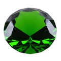 Longwin 100Mm(3.9') Crystal Diamond Paperweight Nail Dispaly Prop Wedding Favor Christmas Centerpieces Home Decor (Green)