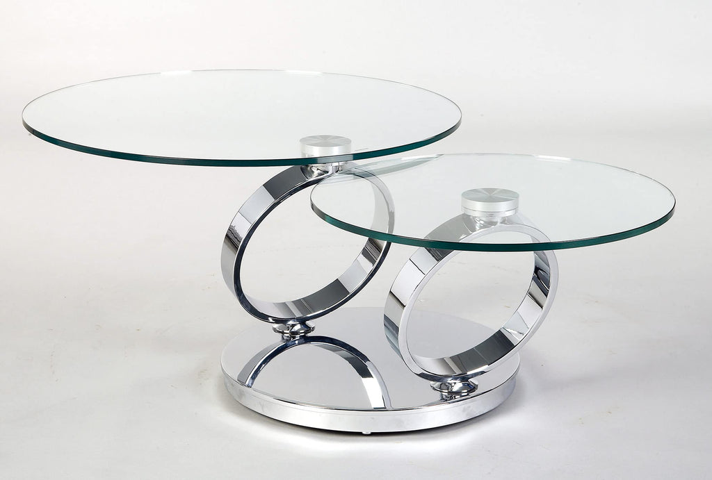 Neos Modern Furniture CT6233-Ch-N Coffee Table, Chrome