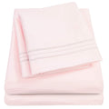 1500 Supreme Collection Extra Soft Rv Short Queen Sheets Set, Pale Pink - Luxury Bed Sheets Set With Deep Pocket Wrinkle Free Hy