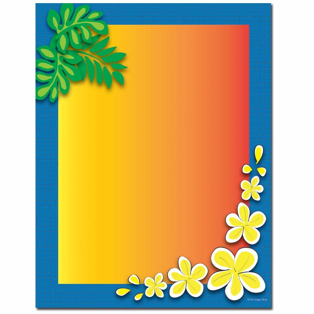 Tropical Paradise Letterhead Laser & Inkjet Printer Paper, 25 Pack