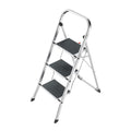 Hailo K60 StandardLine | Aluminum folding step | Three large steps with non-skid mats | Folding safety mechanism | Rectangular r