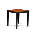 East West Furniture PBFA5-BLK-W 5 Piece Kitchen Counter Height Dining Table Set Includes a Square Pub Table and 4 Dining Room Chairs, 36x36 Inch, Black & Cherry