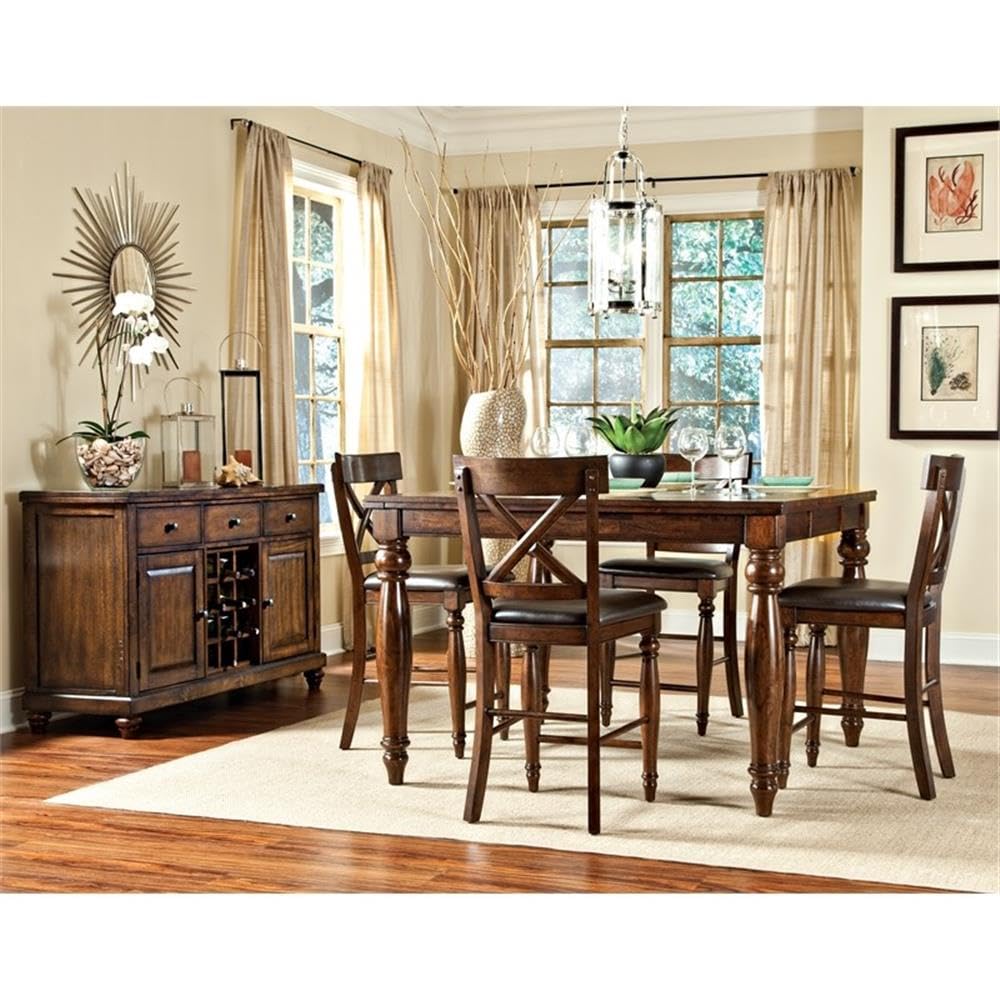 Imagio Home Kingston 24" X-Back Barstool w/PU seat, Set of 2