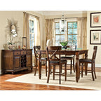 Imagio Home Kingston 24" X-Back Barstool w/PU seat, Set of 2