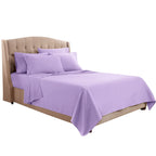 Clara Clark Queen Sheets, 6 Piece Set - Hotel Luxury Sheets For Queen Size Bed, Super Soft Bedding Sheets & Pillowcases, Queen Size Sheets, Lavender