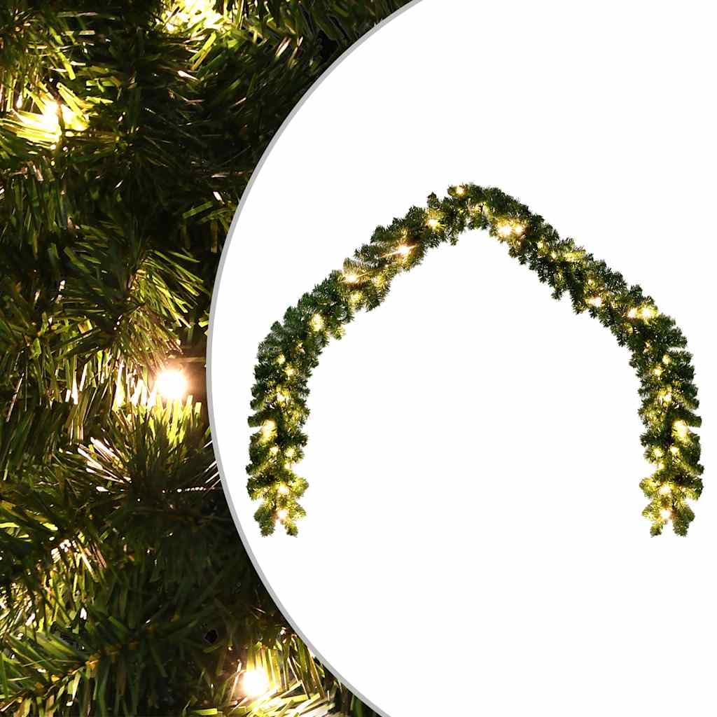 vidaXL 20m Artificial Greenery Decorative Inlays Garland in Green