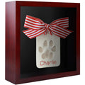 1DOT2 8x8 Shadow Box Frame with Linen Back, Pine Wood Frame with HD Glass Display Case for Wall and Tabletop 1.2    Interior Dep