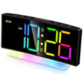 Cadmos Extra Loud Alarm Clock for Heavy Sleepers Adults,Teens,Kids,Rainbow Clock for Bedrooms,Small Bedside Digital Clock with L