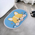 Kuber Industries PVC Anti Skid Bathroom Mat with Suction Cups and Foot Massager for Dead Skin Remover | Shower and Bathtub Floor
