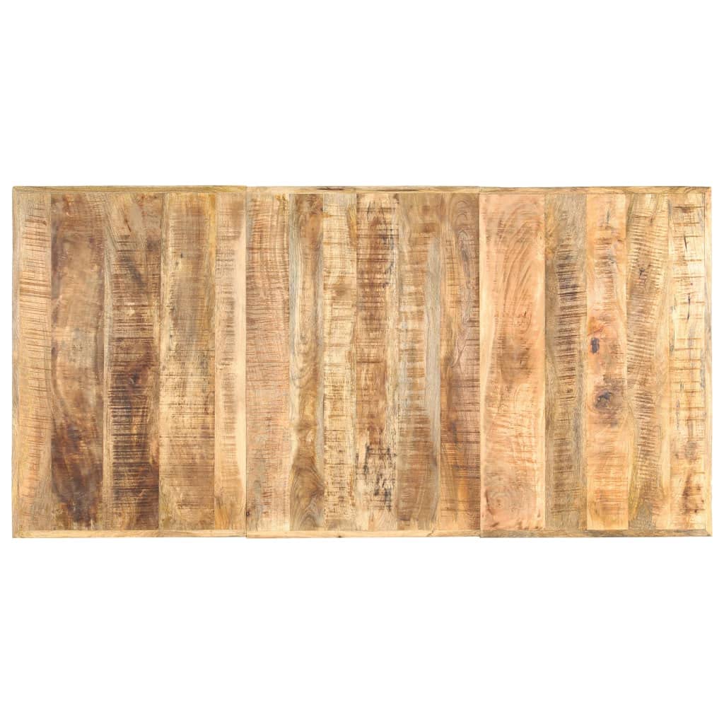 vidaXL Dining Table 70.9"x35.4"x29.9" Solid Rough Mango Wood