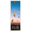 wallsthatspeak 4x30 white Picture Frame for Puzzles Posters Photos or Artwork