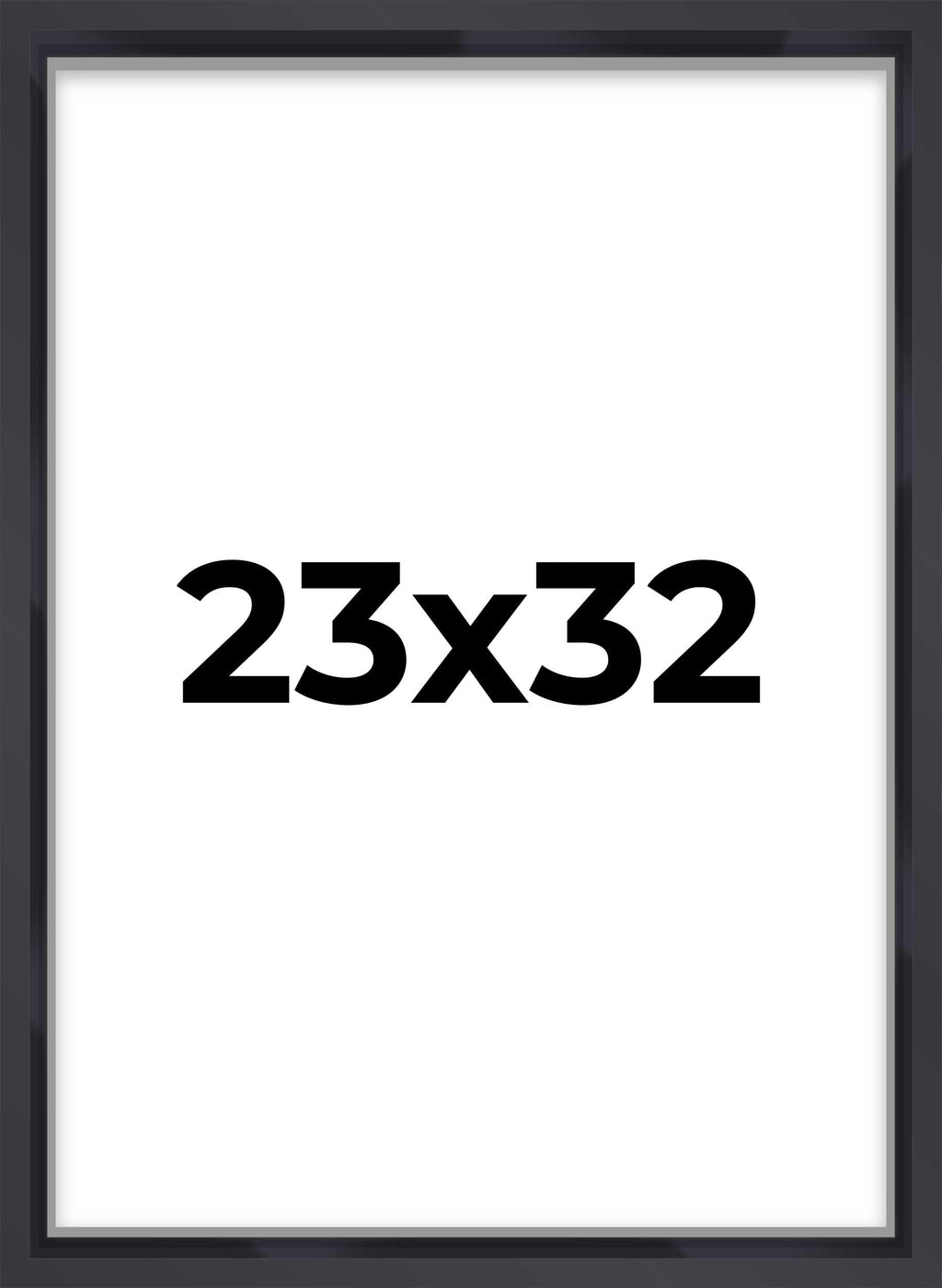 23x32 Shadow Box Frame Contemporary Black | 1'' Depth of Usable Space| Interior Size 23x32 or 32x23 Inches| UV Resistant Acrylic