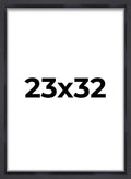 23x32 Shadow Box Frame Contemporary Black | 1'' Depth of Usable Space| Interior Size 23x32 or 32x23 Inches| UV Resistant Acrylic