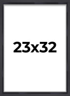 23x32 Shadow Box Frame Contemporary Black | 1'' Depth of Usable Space| Interior Size 23x32 or 32x23 Inches| UV Resistant Acrylic