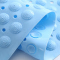 WENGTY Anti Slip Anti Bacterial Bathroom Floor Mat with Suction Cup Drainer PVC Waterproof Anti Skid Mattress for Bathroom Outsi