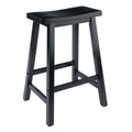 Saddle Seat 24 Black Stool, Single, RTA