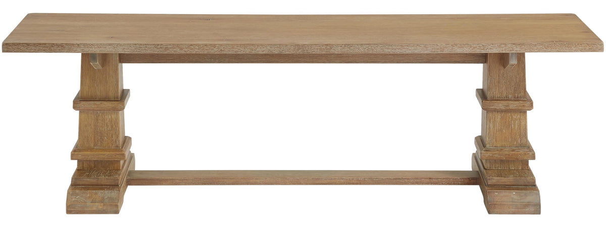 Crosley Furniture Joanna Wood Dining Bench for Entryway or Mudroom, Rustic Brown