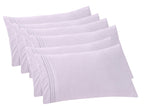 Elegant Comfort 6-Pack Solid Pillowcases 1500 Thread Count Egyptian Quality - Easy Care, Smooth Weave, Wrinkle And Stain Resistant, Easy Slip-On, 6-Piece Set, King Pillowcase, Lilac