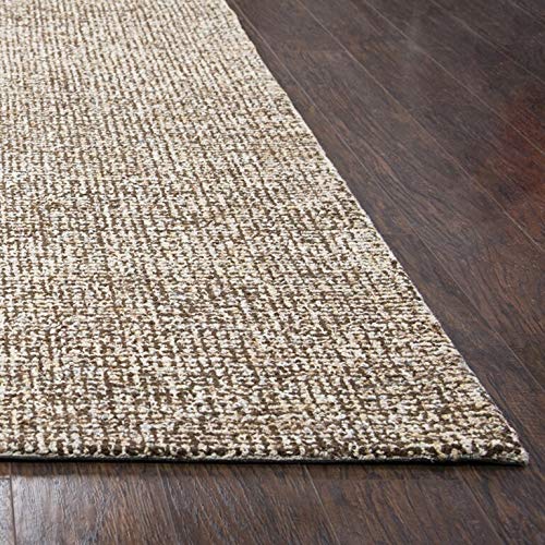 Rizzy Home Alora Decor London 8' X 10' Solid Brown/Gray/Rust/Blue Hand-Tufted Area Rug