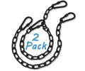 2 Pack 26In Hanging Chair Chain With 4 Carabiners, 440Lb Capacity Hanging Kits Heavy Duty Hanging Chair Hardware For Hammock Swing Hanging Chair Punching Bags Sandbag Indoor Outdoor Yoga Gym (Black)